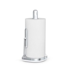 Paper Towel Pump Brushed with White Trim [Club Sku]