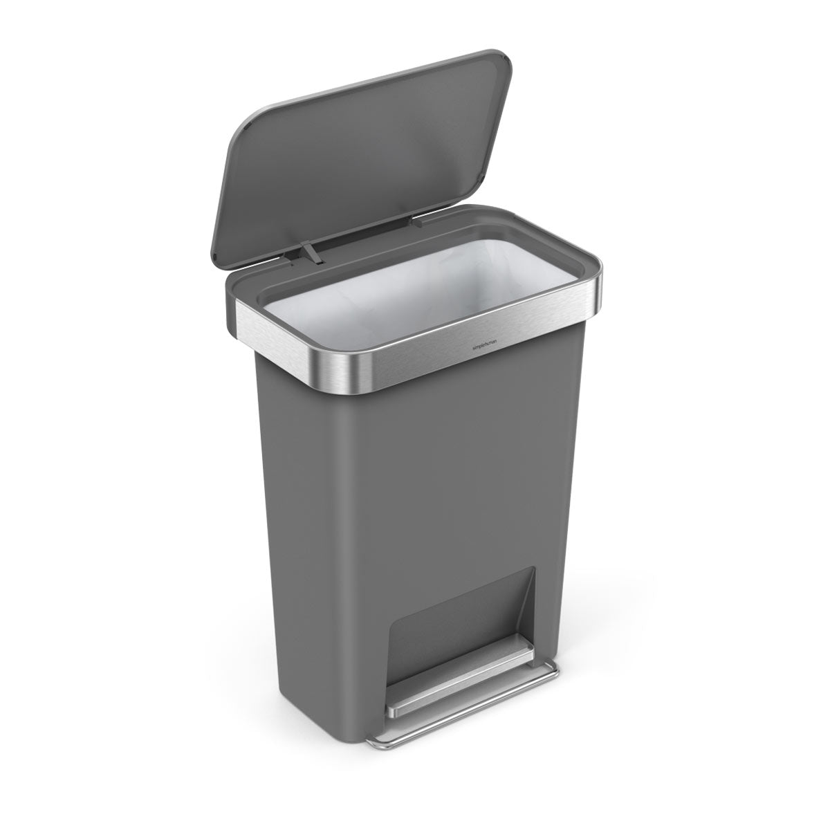 45L Plastic Rectangular Step Can with Liner Pocket (CW1396) - Image 3