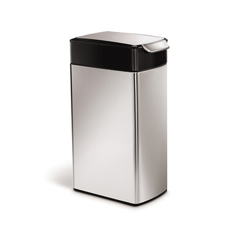40L slim steel touch-bar can - Image 2