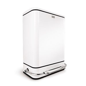 38L steel bar step trash can