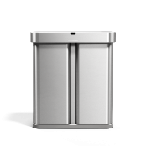 gen1 58L dual compartment rectangular sensor can with voice and motion control